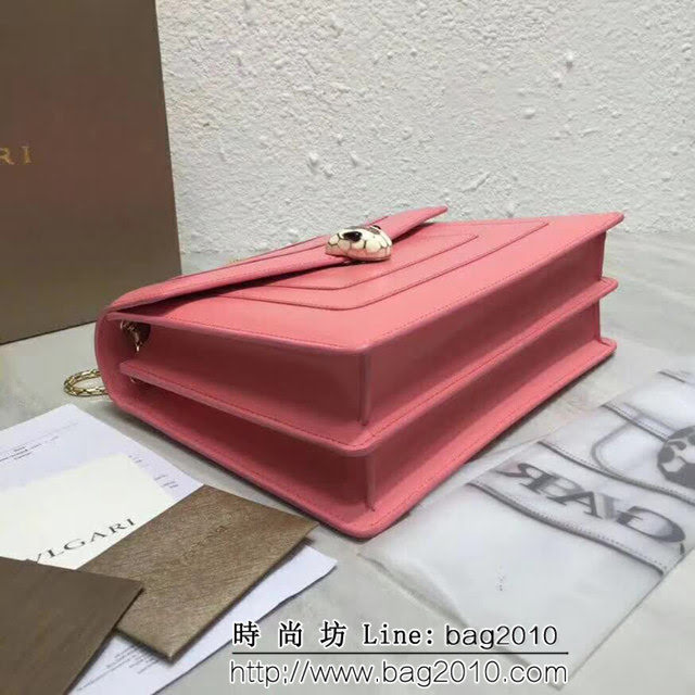 BVLGARI寶格麗 全球限量款 雙層款 新琺瑯Serpenti蛇頭包 鏈條單肩斜挎包 35106 FYD1296